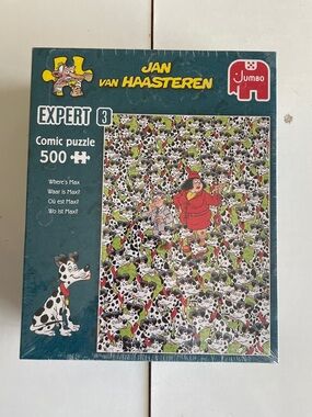 Jan van Haasteren Expert Comic Puzzle 500 Pieces - Green/White/Black